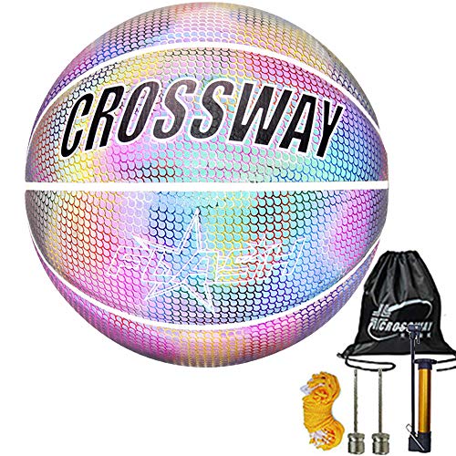 Holographische leuchtende Straßen-Basketball-Nachtreflektierender Glühen 