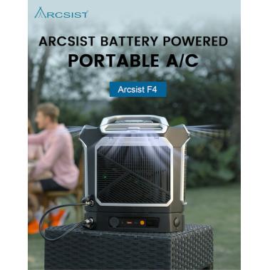 Arcsist F4: Batteriebetriebene tragbare Klimaanlage