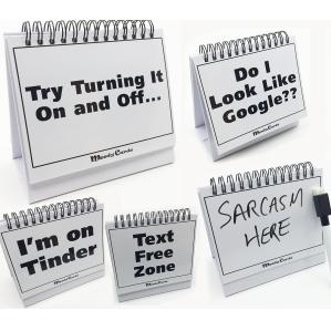 Austauschbare Schreibtischschilder