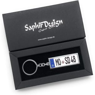 Autokennzeichen Schlüsselanhänger mit Wunschkennzeichen