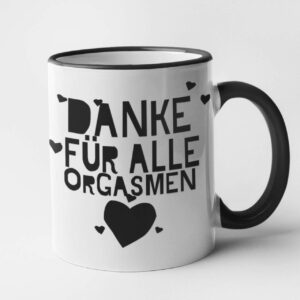 Danke für alle Orgasmen Valentinstag Geschenk Tasse