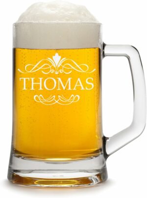Personalisiertes Bierglas mit Gravur