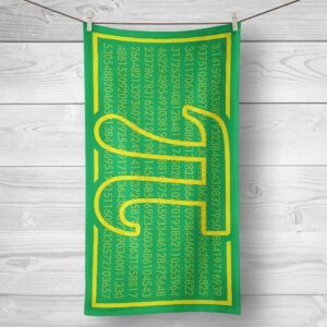 Pi Strand- und Badehandtuch