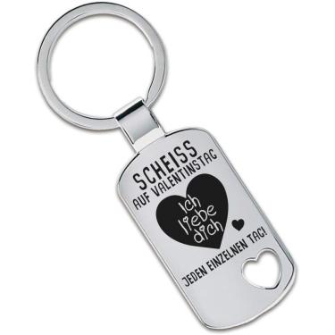 Scheiss auf Valentinstag – Schlüsselanhänger