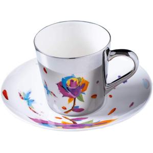 Spiegeltasse mit Reflexion der Untertasse