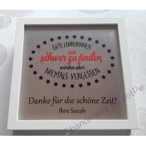 beleuchteter Bilderrahmen für „Lehrerin/Lehrer“