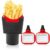 Pommes-Frites Halter für das Auto