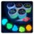 Fluoreszierendes Pulver